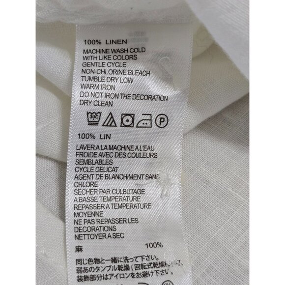 Tommy Bahama Relax Mens White Linen Long Sleeve‎ Button-Up Shirt XXL - Picture 6 of 12